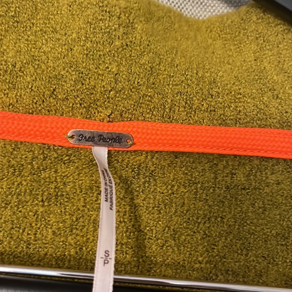 Free People women mustard color cardigan size s - Picture 8 of 9